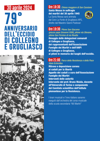 Grugliasco commemora l’Eccidio dei martiri del 30 aprile 1945