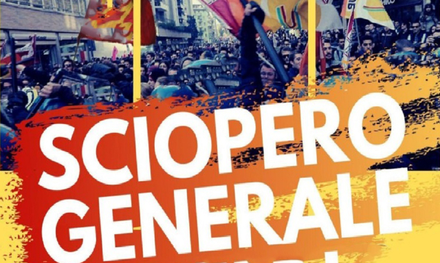 Giovedì 31 ottobre 2024, sciopero generale del pubblico impiego, della scuola e dei Vigili del Fuoco