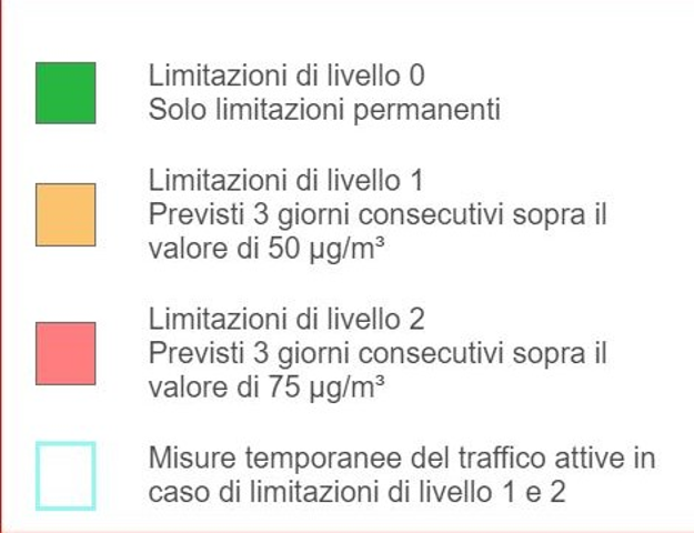 Misure antismog 2023/2024 -limitazioni al traffico veicolare dal 15 settembre al 15 aprile
