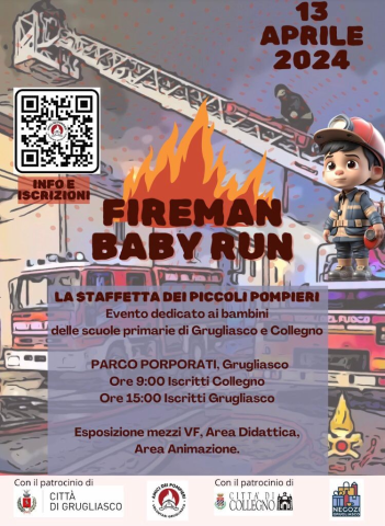 Fireman baby run